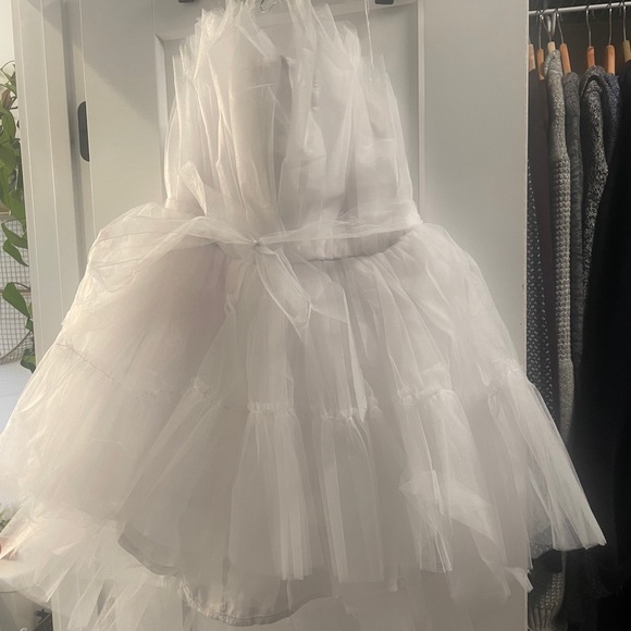 White tulle mini dress - Picture 3 of 5